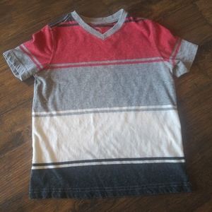 Wonder Nation Boys Stripped V Neck Tee